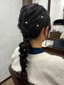 アミリー ひたち野うしく店(Amily) ハイライトバレイヤージュダブルカラーケアブリーチ20代30代