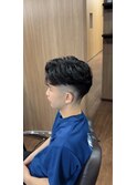 パーマ×スキンフェード