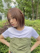 ガーデン 渋谷(GARDEN)&nbsp;ボブ　顔周りカット　似合わせ　フェイスレイヤー　暖色カラー