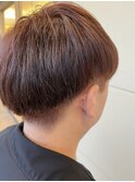 白髪ぼかし×ピンクグレー