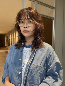 ノラギンザユー(NORA GINZA/U) レイヤーパーマレイヤーカット顔周りレイヤーくせ毛パーマ