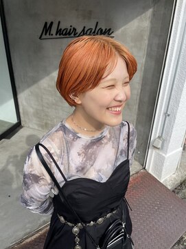 エムドットヘアーサロン(M. hair salon) オレンジ×ブラウン