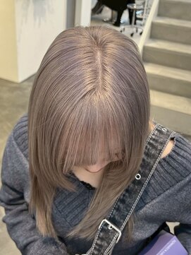 ラック 表参道(LUCK) リタッチブリーチ/ブリーチリタッチ/ミルクティーベージュ