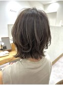 レイヤーボブにハイライトで立体感アップ(by山守)