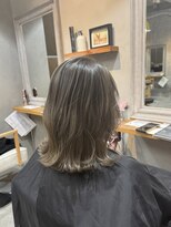 ブルー(BLUE.)&nbsp;グレージュバレイヤージュ☆NAMI