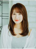 【錦糸町美容院Agate】ニュアンスカラーふんわりカールロブヘアi