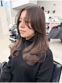 顔まわりレイヤースタイル髪質改善カラー30代40代