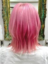 ルネラトーキョー(RUNERA TOKYO) 艶髪ネオンピンクウルフカットレディースショートヘア髪質改善