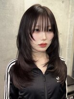 シティーバイローウェ 表参道(City/louwe)&nbsp;フェイスレイヤー×ラベンダーグレージュ