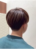 ツーブロックマッシュ刈り上げ韓国系束感ショートメンズヘア