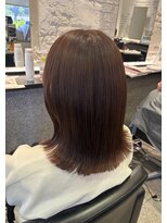 スノッブ HAIR SNOB&nbsp;暖色系ミディアムボブ