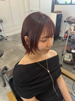 ルヴェルヘアー(Revel hair)&nbsp;ミディアムボブレイヤー×ピンクバイオレット