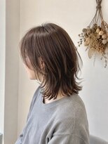 カフレ 岩出(CAFRE)&nbsp;くびれミディアムレイヤー×髪質改善カラー