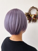 ジェムヘアスタジオ 湘南平塚南口店(Gem Hair Studio)&nbsp;ラベンダーカラー×丸みボブ【Gem 神原】