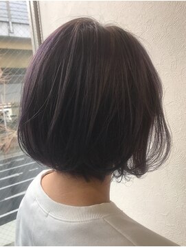 ルシア 東三国店(hair and make lucia) ミニボブ×ラベンダーグレー