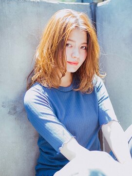 プロデュース 相模原店(Produce) ヌーディーカラー♪センターパート☆無造作カール