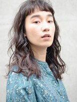 メイクス 表参道(MAKE'S omotesando)&nbsp;【堀口】ショートバング×セミロングウェーブ/黒髪