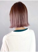 ラベンダーボブ_エアリーミディショートパーマ_ba311791