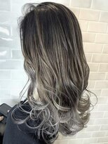 オーブ ヘアー イエル 泉中央店 仙台(AUBE HAIR iel)&nbsp;【AUBE HAIR】バレイヤージュ×シルバーアッシュ