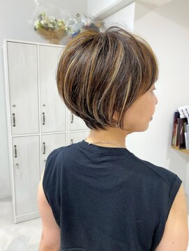 ネイロ 錦糸町(NeiRo) ♪グレージュブリーチなしショートカットショートパーマカラー