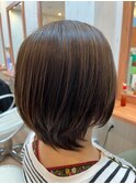 脱白髪染めハイライトショート