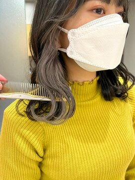 ロンドポレール 北千住(Lond polaire) 【航治郎】大人くびれミディ/インナーカラー/ペールベージュ