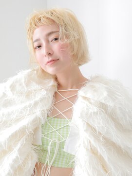 ラックスビー サファリ 阿倍野ルシアス店(LUXBE SAFARI) ハイトーンショートボブ《LUXBE》