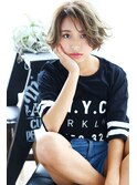 【デュアプレ】外ハネショートボブ　似合わせカット/髪質改善