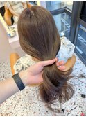 韓国ヘア/くびれヘア/ミルクティーグレージュ