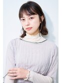 切りっぱなし外ハネスタイル/30代/40代/50代