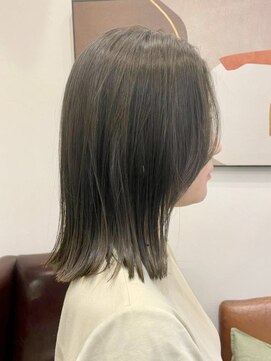 ボタンヘアー 日吉(BoTaN HAIR) 外ハネボブ/シルキーベージュ/ナチュラルストレート/日吉