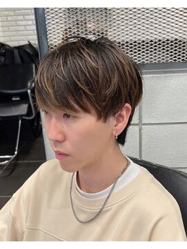 ビンゴ(BINGO) 1311グレーベージュハイトーンカラー韓国バーバー短髪ショート