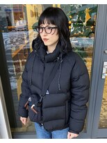 マメ(mame)&nbsp;モードボブ/デザインカット/黒髪