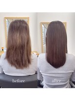 リアン 四条大宮店(Lien)&nbsp;縮毛矯正+髪質改善トリートメント+カット（リタッチ可）