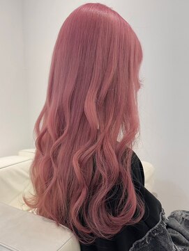 ベレーザ 渋谷(BELEZA) 7699ベビーピンクカシスレッドハイトーンカラー韓国ワンホンヘア
