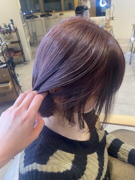 アリスバイブランニューリブ 難波店(ALICE by Brandnew×LIV) 難波美容室　ブリーチなしダブルカラー/透明感ラベンダーピンク