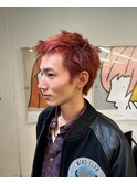 くすみオレンジスパイキー