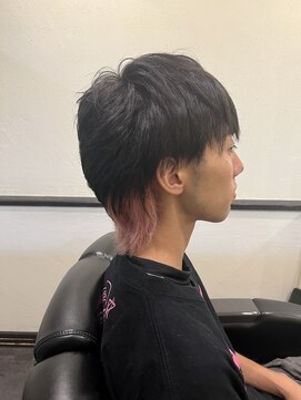 スカイマスターバーバー 渋谷(SKY MASTER BARBER) ウルフ×インナーカラー