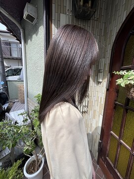 コキリ(kokiri) 【nasu】髪質改善ストレート×透け感ベージュ