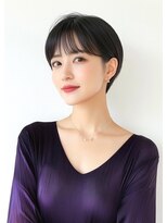 ライズ ネックス ザ サロン 渋谷(LIZE nex the salon)&nbsp;シースルー耳掛けショート　#14［＃渋谷駅＃韓国＃髪質改善］