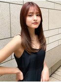★Shina 似合わせカット美髪ワイドバングミディアム縮毛矯正韓国