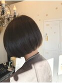 ミニボブ/愛されショートボブ/大人可愛い/秋冬マッシュ/髪質改善