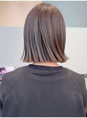 結べるボブ*切りっぱなしボブ*大人ボブ*30代40代50代*白髪ぼかし