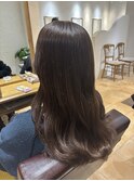【モカブラウン×巻き髪ロング】