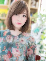 カバーヘア ブリス 大宮西口(COVER HAIR bliss) 大人かわいい斜めバングくすみベージュロブh3大宮20代30代40代