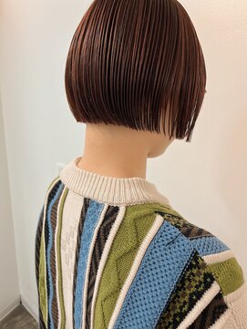 サイズ(cyez) 水平ボブ　オレンジブラウン