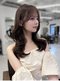 韓国風/レイヤーカット/顔周り/顔まわり/髪質改善/ベージュ