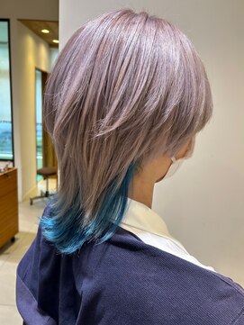 チップタップ 保谷店(tip top) ウルフカット×インナーカラー