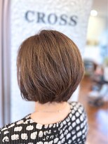 クロス(CROSS) ひし形/後頭部ふんわり/大人可愛い/40代50代60代/ミセスヘア