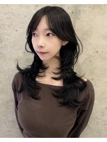 ヌエン 渋谷(NU/EN)&nbsp;海外ガール風ロングレイヤーカット/バタフライカット/小顔カット